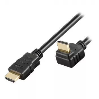 Techly 5m High Speed HDMI kabel with Ethernet A/A M/M kątowy Czarny ICOC HDMI-LE-050