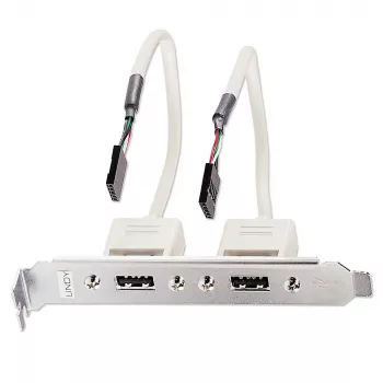 Tylna płyta USB Lindy 2 Port USB 2.0 PC Back Plate