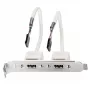 Tylna płyta USB Lindy 2 Port USB 2.0 PC Back Plate