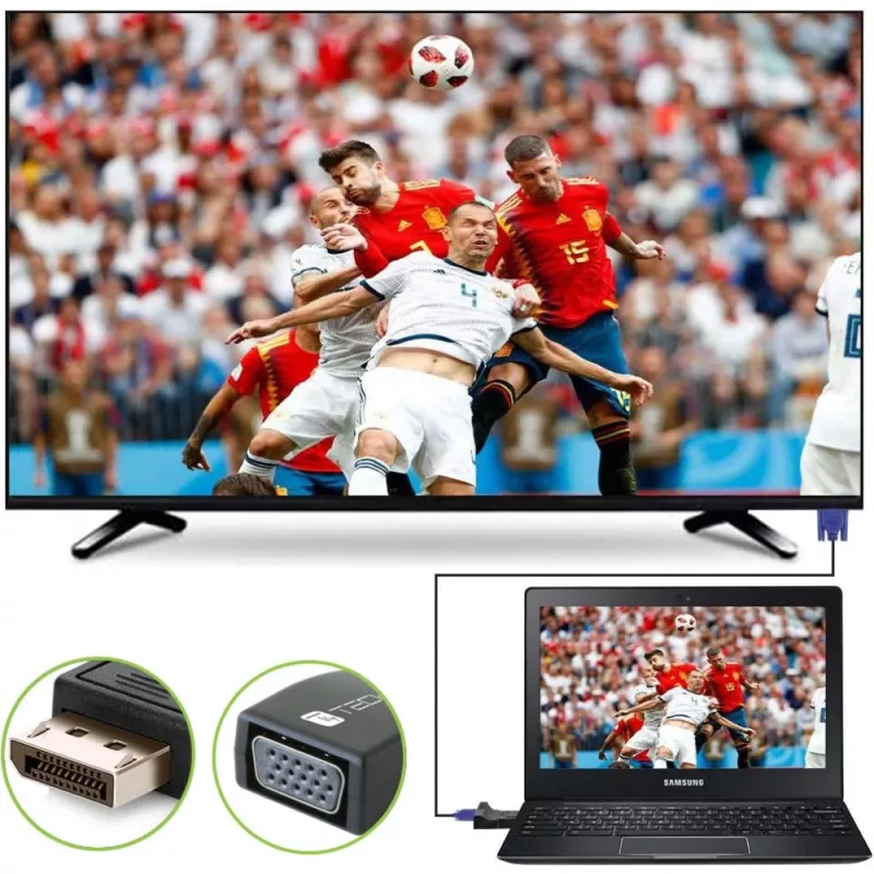 Przejściówka DisplayPort na VGA Techly IADAP-DSP-230T