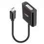 Lindy Mini DisplayPort do DVI, aktywny konwerter, 0,16 m, czarny