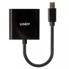 Lindy Mini DisplayPort do DVI, aktywny konwerter, 0,16 m, czarny