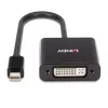 Lindy Mini DisplayPort do DVI, aktywny konwerter, 0,16 m, czarny