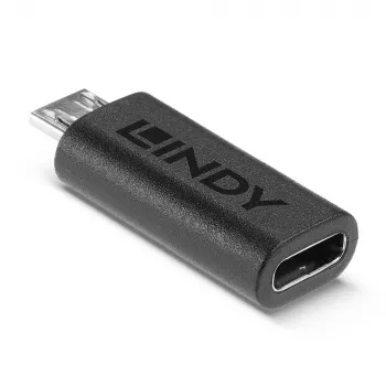 Adapter USB 2.0 typu Micro-B na C Lindy 41903