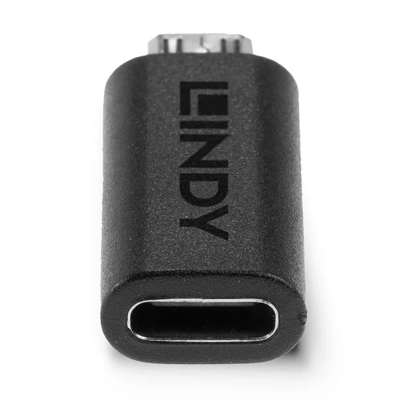 Adapter USB 2.0 typu Micro-B na C Lindy 41903