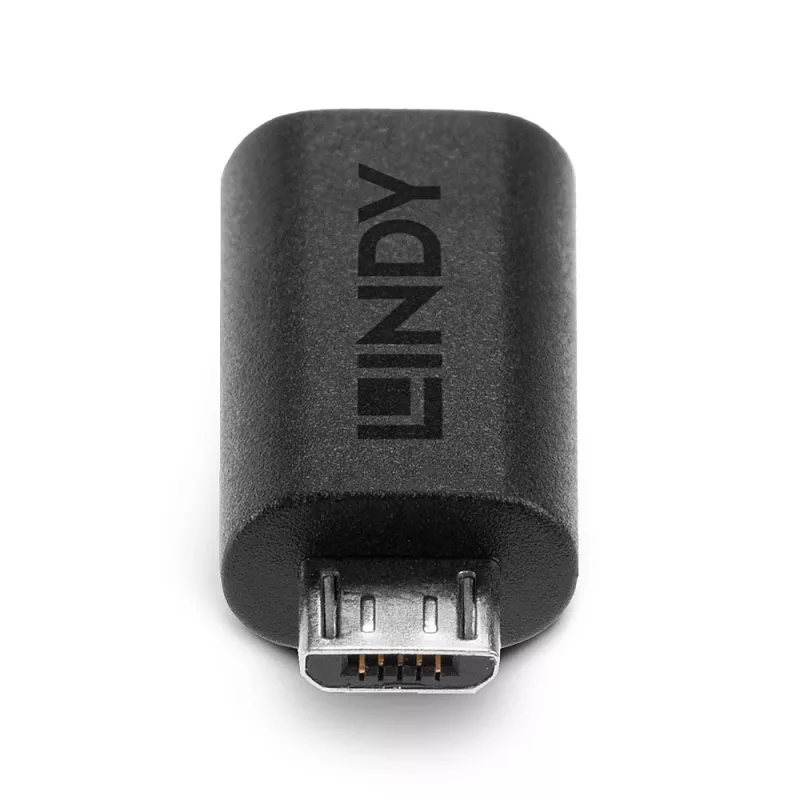 Adapter USB 2.0 typu Micro-B na C Lindy 41903
