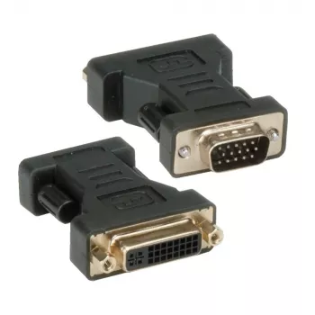 Adapter Techly DVI na analogowe VGA żeński/męski IADAP DVI-9100, VGA, DVI-I, czarny