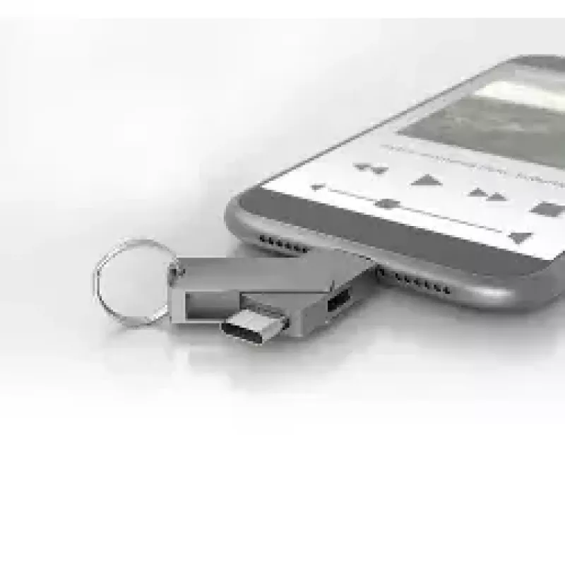 adapter złącza złącza Terratec 272986 USB Type-C USB Type-C Micro-USB Srebrny