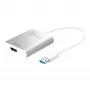 Adapter wyświetlacza j5create JUA354 USB 3.0 na 4K HDMI Srebrny