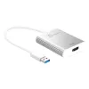 Adapter wyświetlacza j5create JUA354 USB 3.0 na 4K HDMI Srebrny