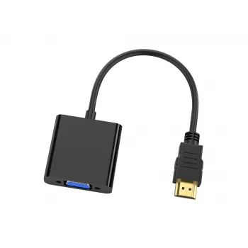 Conceptronic ABBY20B Adapter HDMI na VGA, 0,25 m, HDMI Typ A (Standard), VGA (D-Sub), Męski, Żeński, Prosty