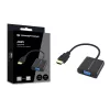 Conceptronic ABBY20B Adapter HDMI na VGA, 0,25 m, HDMI Typ A (Standard), VGA (D-Sub), Męski, Żeński, Prosty