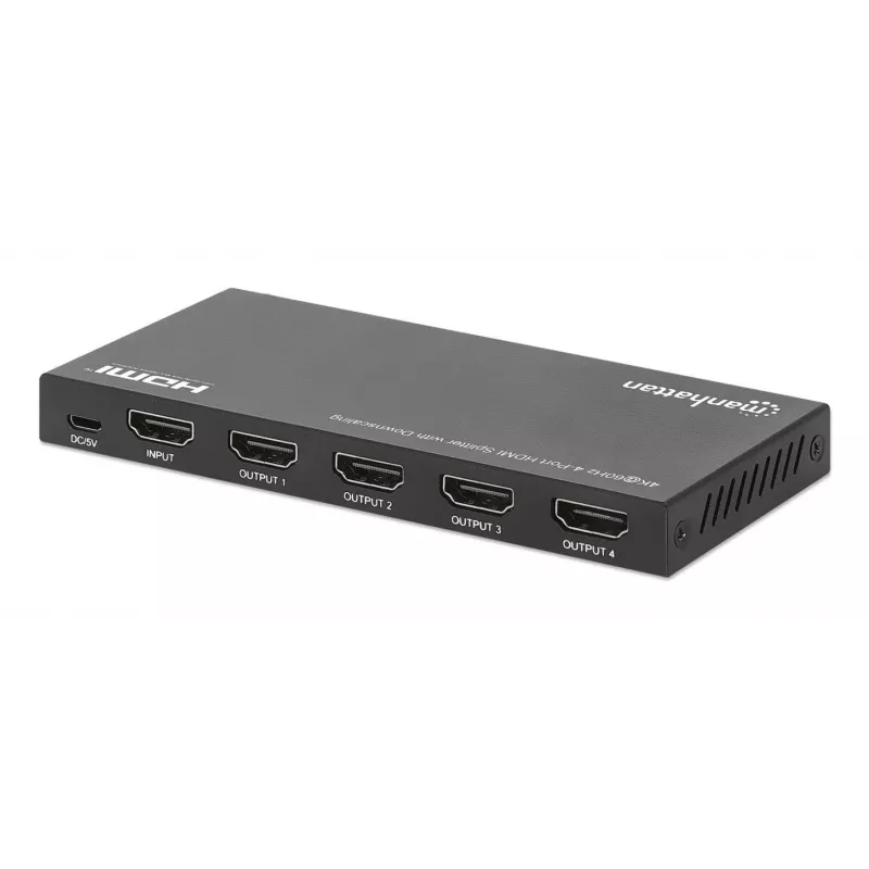 Rozdzielacz HDMI Manhattan 4-portowy 4K@60Hz z downscalingiem