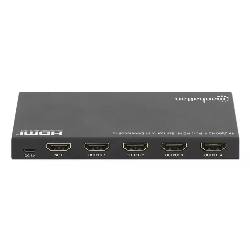Rozdzielacz HDMI Manhattan 4-portowy 4K@60Hz z downscalingiem