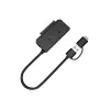Adapter Conceptronic ABBY21B USB 3.0 SATA z zasilaczem, dyski 2,5 cala/3,5 cala SATA HDD/SSD, kabel 2-w-1 USB C/A