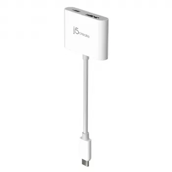 j5create JCA152 Adapter USB-C® na 4K HDMI™ z dostarczaniem mocy, czarny