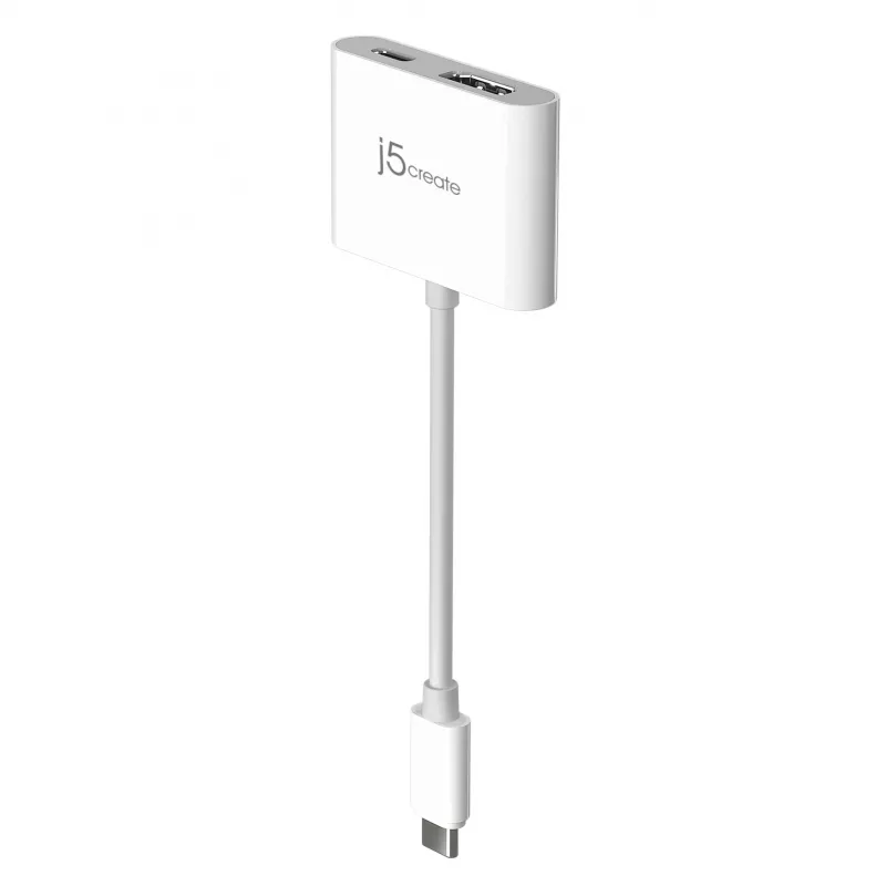 j5create JCA152 Adapter USB-C® na 4K HDMI™ z dostarczaniem mocy, czarny