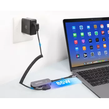 Manhattan USB-C Dock/Hub HDMI USB-A USB-C 100W Power Delivery 4K 60Hz