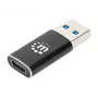 Manhattan Adapter USB-C na USB-A, żeński na męski, 10 Gb/s (USB 3.2 Gen2 aka USB 3.1), SuperSpeed+ USB, czarny, dożywotnia gwarancja