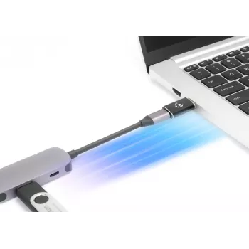 Manhattan Adapter USB-C na USB-A, żeński na męski, 10 Gb/s (USB 3.2 Gen2 aka USB 3.1), SuperSpeed+ USB, czarny, dożywotnia gwarancja