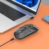 Mysz bezprzewodowa Manhattan Transparent ładowalna USB