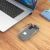 Mysz bezprzewodowa Manhattan Transparent ładowalna USB