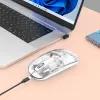 Mysz Manhattan przezroczysta ładowalna bezprzewodowa USB