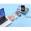 Mysz Manhattan przezroczysta ładowalna bezprzewodowa USB