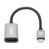 Manhattan Kabel USB-C na HDMI, 4K@60Hz, 5 Gb/s (USB 3.2 Gen1 aka USB 3.0), 11 cm, męski na męski, czarno-srebrny, trzyletnia gwarancja