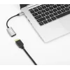 Manhattan Kabel USB-C na HDMI, 4K@60Hz, 5 Gb/s (USB 3.2 Gen1 aka USB 3.0), 11 cm, męski na męski, czarno-srebrny, trzyletnia gwarancja