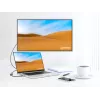 Manhattan Kabel USB-C na HDMI, 4K@60Hz, 5 Gb/s (USB 3.2 Gen1 aka USB 3.0), 11 cm, męski na męski, czarno-srebrny, trzyletnia gwarancja