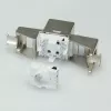 Keystone Jack ROLINE Cat.6a RJ-45 Shielded Toolless cienki srebrny