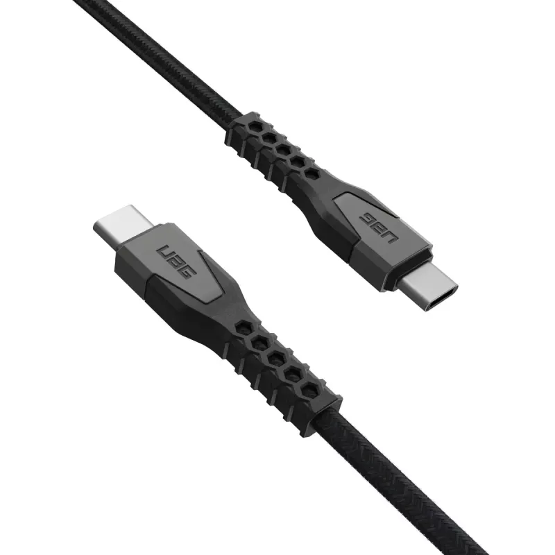 Kabel zasilający USB-C na USB-C EATON Urban Armor Gear Kevlar Core 1,5 m, USB 2.0, czarno-szary