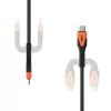 Kabel zasilający USB-C do USB-C Eaton 1,5 m — rdzeń Kevlar, USB 2.0, czarno-pomarańczowy
