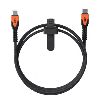 Kabel zasilający USB-C do USB-C Eaton 1,5 m — rdzeń Kevlar, USB 2.0, czarno-pomarańczowy