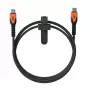 Kabel zasilający USB-C do USB-C Eaton 1,5 m — rdzeń Kevlar, USB 2.0, czarno-pomarańczowy