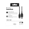 Kabel ładujący mophie essentials | Kabel USB 1M USB 2.0 USB A – USB C Czarny