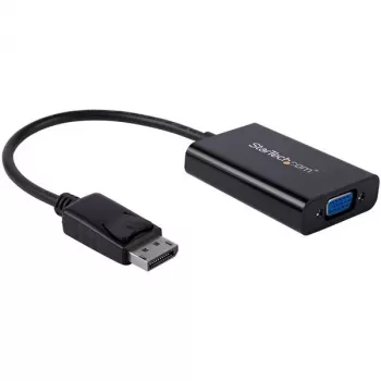 StarTech.com Adapter DisplayPort na VGA z audio, 0,184 m, 1920 x 1200 pikseli, 1080p, Czarny, Aktywny konwerter wideo, 0 - 70 °C