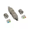 Złącze przewodowe LogiLink MP0057 Cat.6A Cat.7 Cat.7A Metaliczne