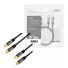 Kabel audio LogiLink CA1201 0,5 m 2 x RCA czarny