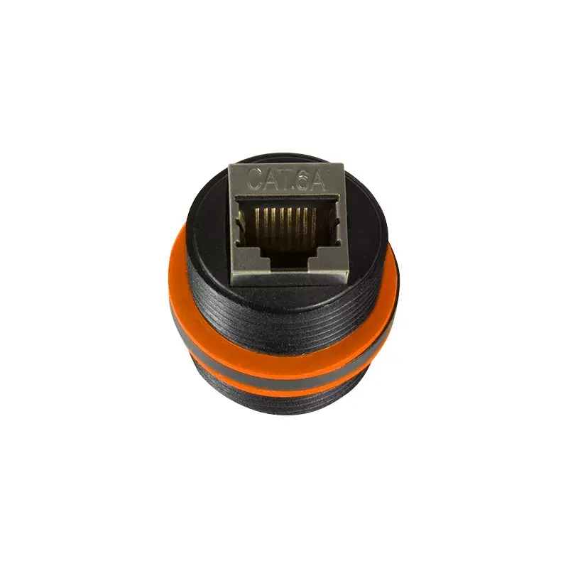 Złącze przewodowe LogiLink NP0081 2x RJ45 Czarny