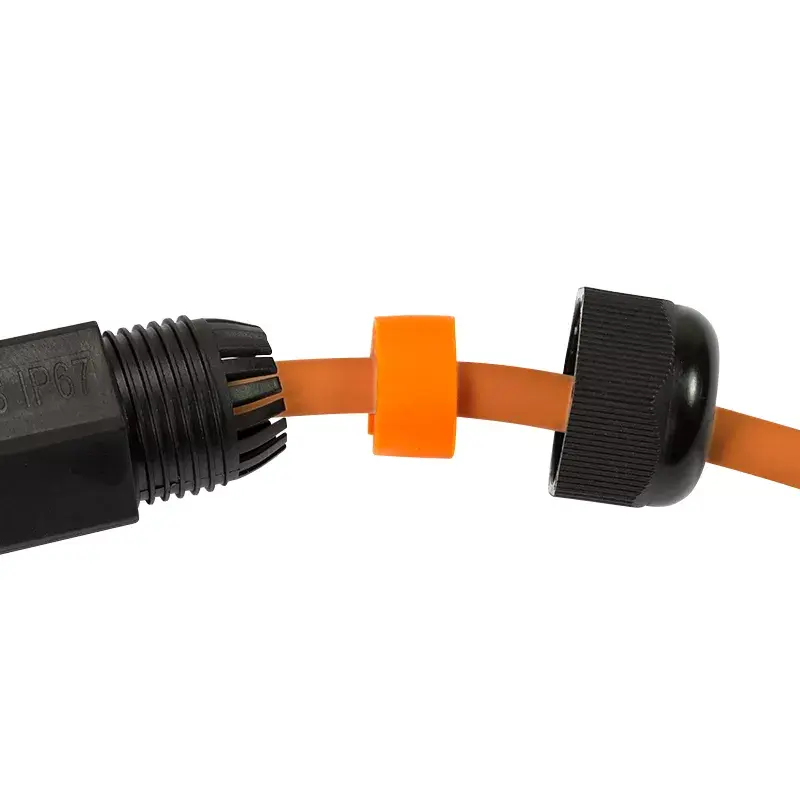 Złącze przewodowe LogiLink NP0081 2x RJ45 Czarny