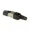 Złącze przewodowe LogiLink MP0044 RJ-45 Cat6a 0,5 m stal nierdzewna