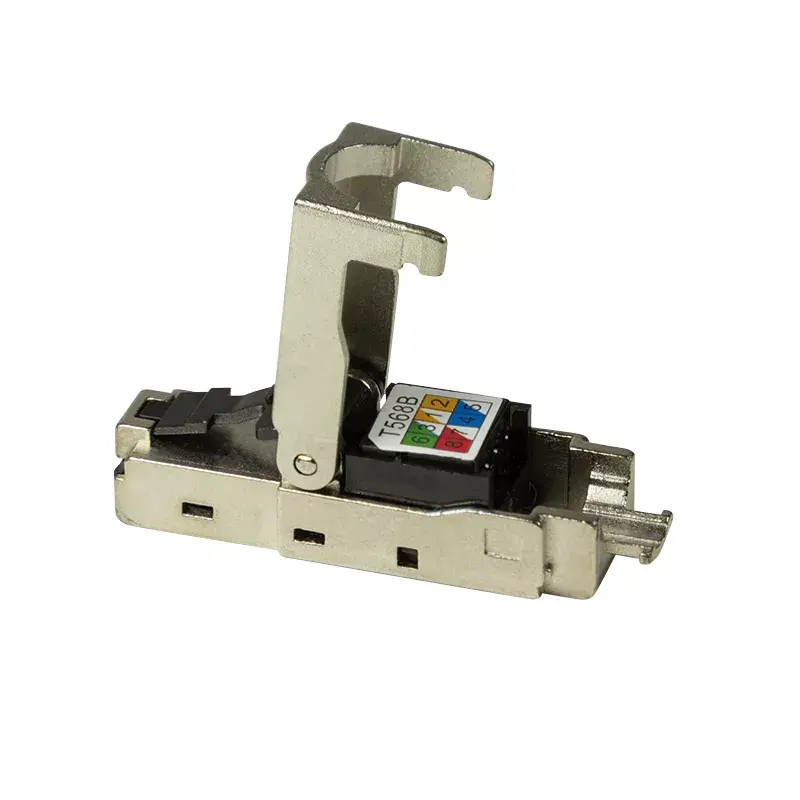 Złącze przewodowe LogiLink MP0044 RJ-45 Cat6a 0,5 m stal nierdzewna