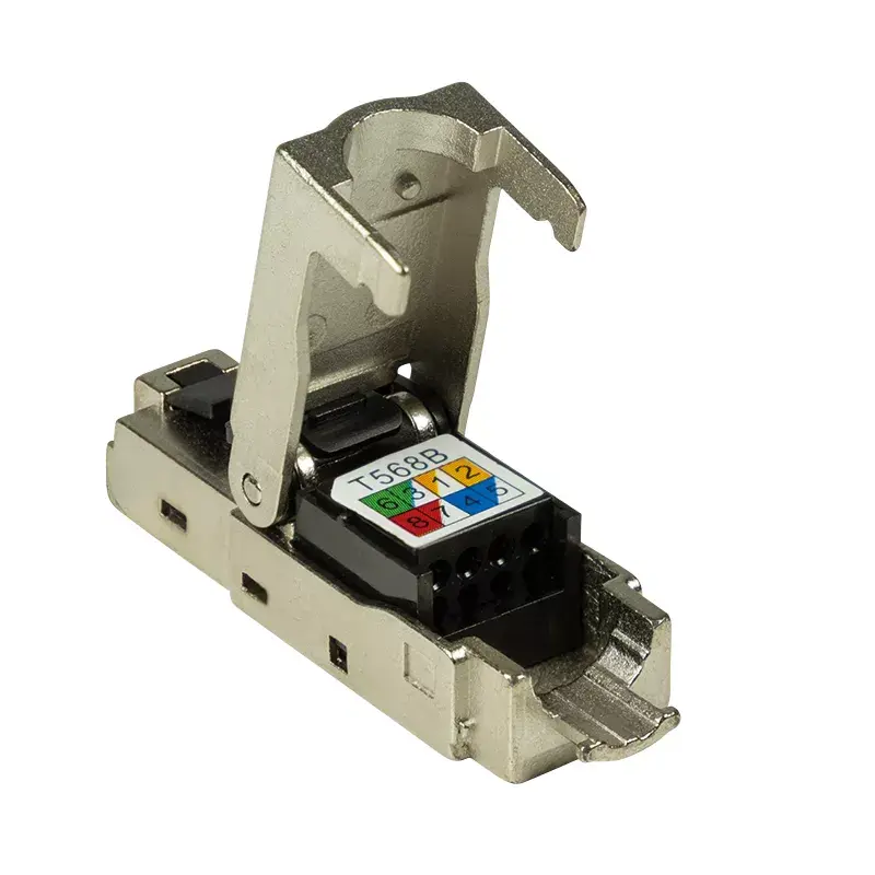 Złącze przewodowe LogiLink MP0044 RJ-45 Cat6a 0,5 m stal nierdzewna