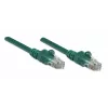 Kabel krosowy sieciowy Intellinet, Cat5e, 0.5m, zielony, CCA, U/UTP, PVC, RJ45, pozłacane styki, bezzaczepowy, z osłoną, dożywotnia gwarancja