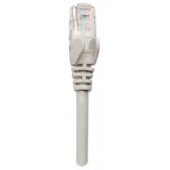 Kabel krosowy sieciowy Intellinet, Cat5e, 2 m, szary, CCA, U/UTP, PVC, RJ45, pozłacane styki, bezzaczepowy, z osłoną, dożywotnia gwarancja