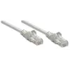 Kabel krosowy sieciowy Intellinet, Cat5e, 2 m, szary, CCA, U/UTP, PVC, RJ45, pozłacane styki, bezzaczepowy, z osłoną, dożywotnia gwarancja