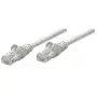 Kabel krosowy sieciowy Intellinet, Cat5e, 2 m, szary, CCA, U/UTP, PVC, RJ45, pozłacane styki, bezzaczepowy, z osłoną, dożywotnia gwarancja