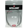 Intellinet sieciowy Patch kabel, Cat5e, 15m, Szary, CCA, U/UTP, PVC, RJ45, Pozłacane styki, Snagless, Booted, Dożywotnia gwarancja